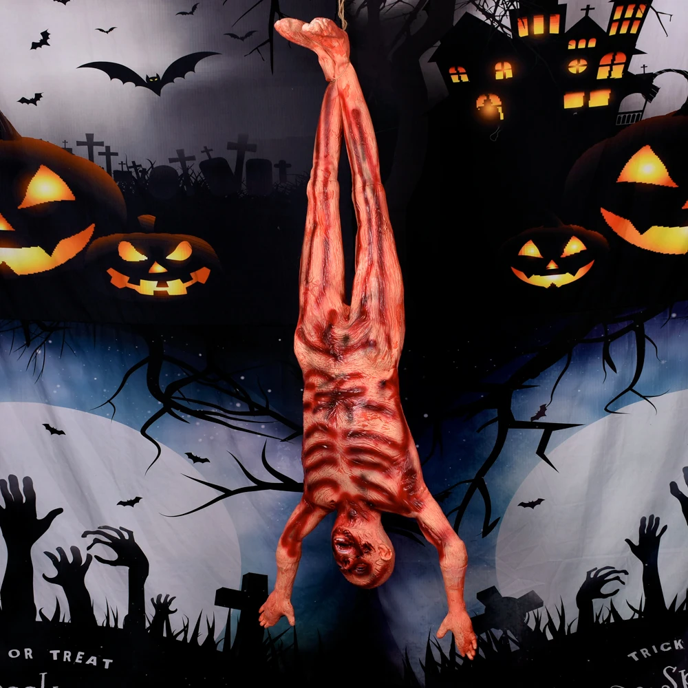 Halloween Xác Chết Đạo Cụ Giả Chết Cơ Thể Có Máu Vải Ngôi Nhà Bị Ma Ám Trang Trí Kinh Dị Cảnh Sắp Xếp