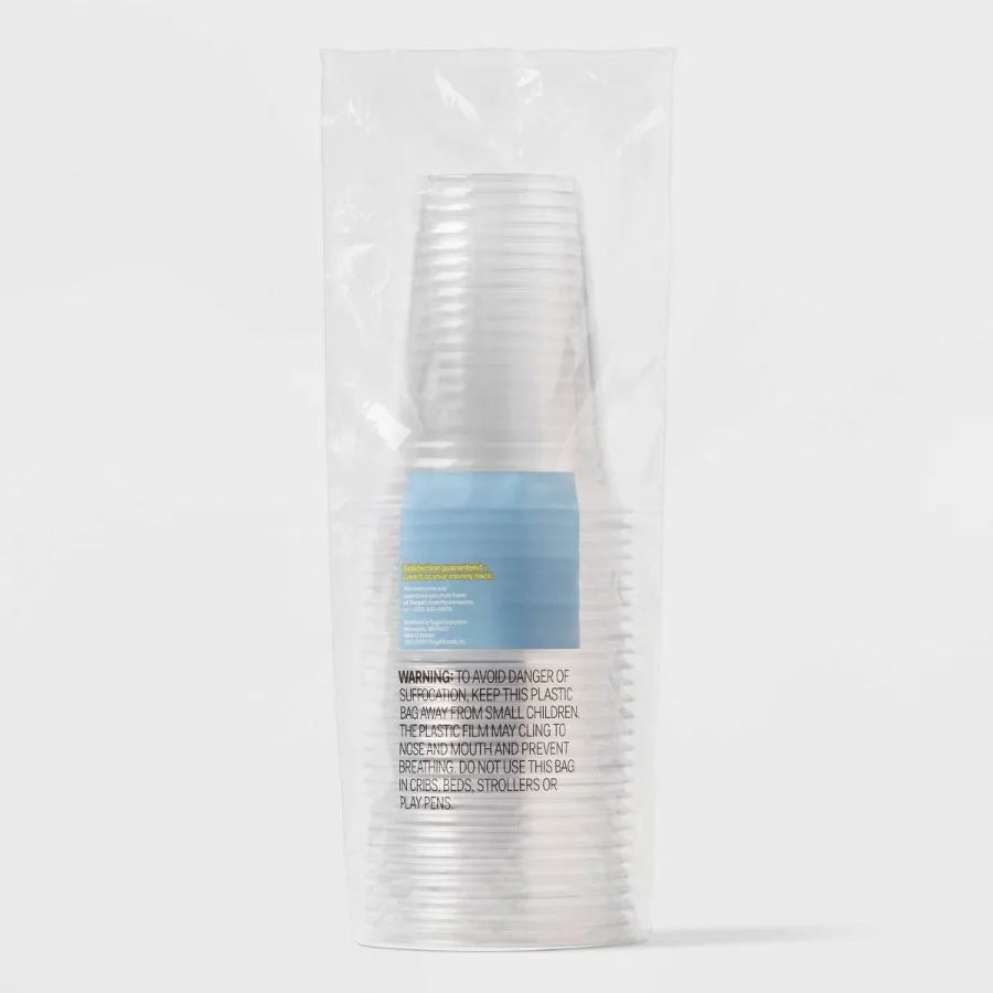 18oz Disposable Clear Cups 28ct, BPA‑Free Non‑Toxic Portable Plastic Cups for Parties Gatherings Daily Use