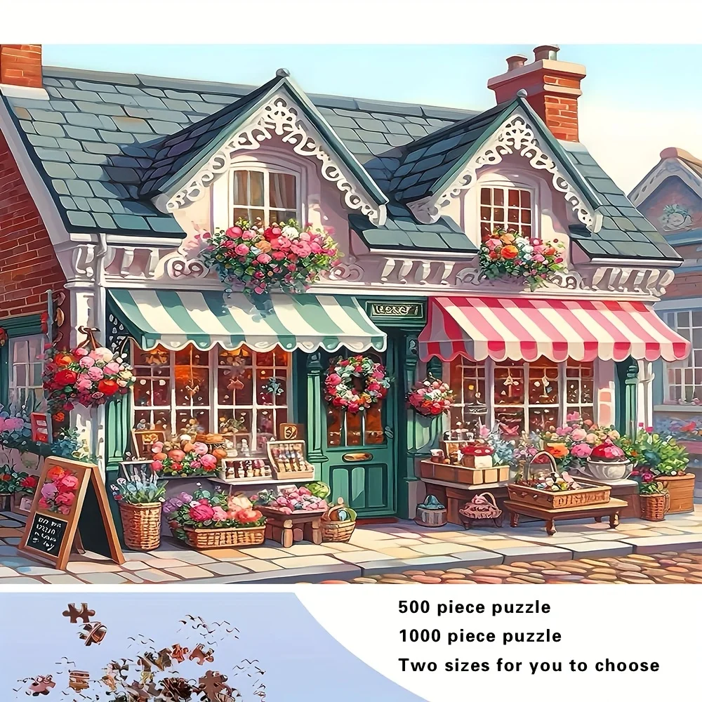 500/1000pcs Adult Puzzle | High-Quality, Stress-Relieving Family Game, Ideal for Birthdays, Christmas, Halloween, Gift-Seeking