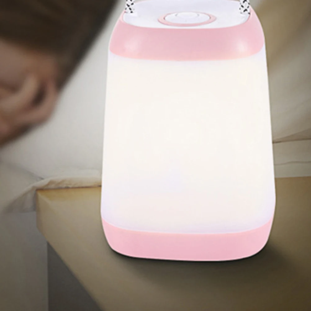 

Portable Pink Small Night Light Nursery LED Lamp Bedside Light Soft Dimmable for Kids Bedroom Feeding Table Lamp