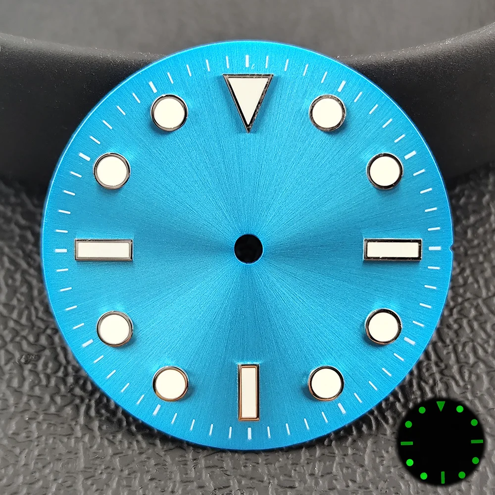 อุปกรณ์เสริมนาฬิกา NH35 dial SUB ไม่มีหน้าต่างปฏิทิน 28.5 มม.เหมาะสําหรับ NH35/36 การเคลื่อนไหว C3 dial