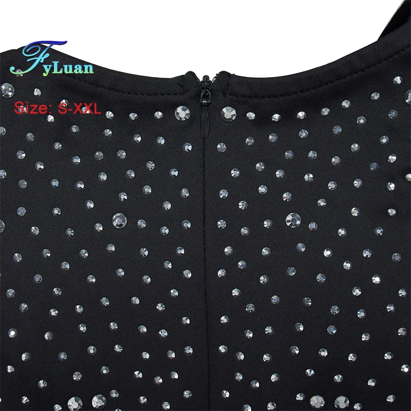 Gorąca wyprzedaż sezonu Obcisła koronkowa sukienka damska z długim rękawem Mini sukienka z kwadratowym kołnierzem Ozdoba z piór Dżetów Seksowne suknie na studniówkę