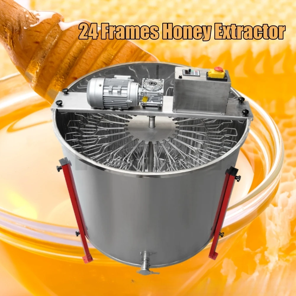 Beekeeping Electric 24 Frames Automatic Stainless Steel Honey Centrifuge Honey Extractor Machine