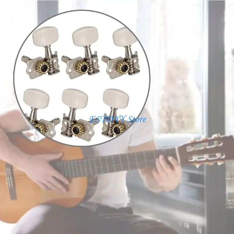 G6DE Guitar Tuning Pegs Machine Heads Tuners Tuning Peg Tuning Pegs for Guitars 2