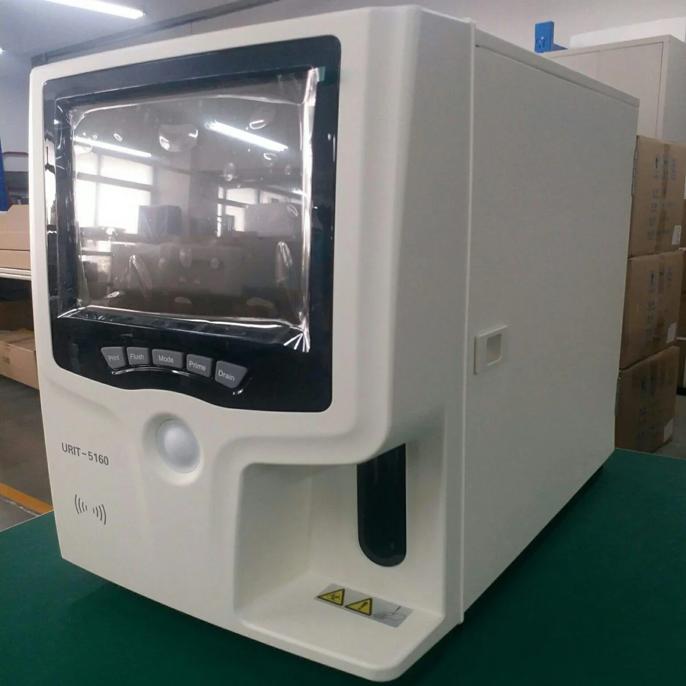 RuiBa 2024 Hot Selling URIT5160/Vet  Auto CBC  Test Machine Big Touch Screen Automatic 5 Part Diff  Analyzer