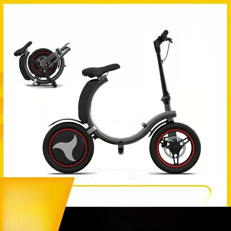 Folding Electric Bicycle Lightweight Portable Lithium Battery Power Assist Bike for Men Women Commuting Cross Border