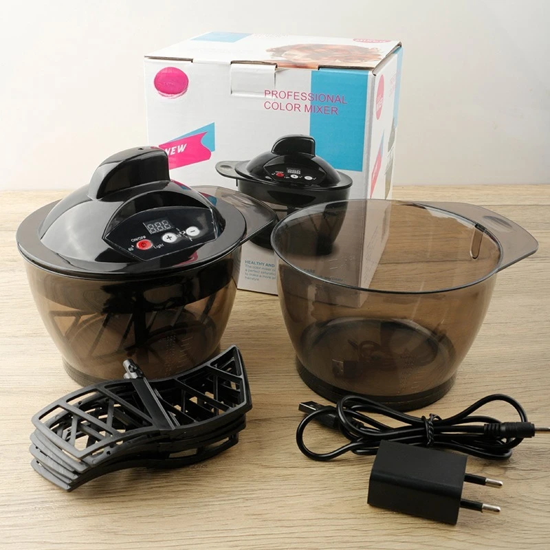 Electric dye mixing mixing bowl for hair salons, automatic mixing and baking oil bowl