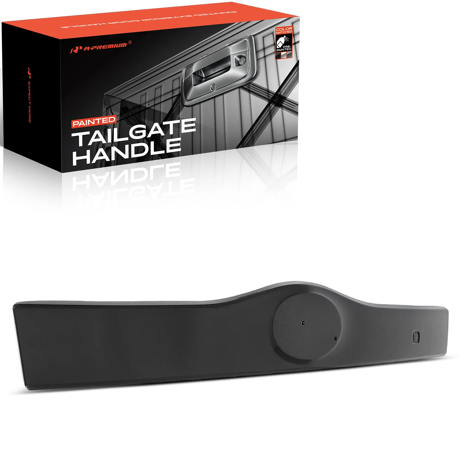 A-Premium Tailgate Painted 202 / 209 Black Door Handle Garnish for Toyota Prius 2004-2009