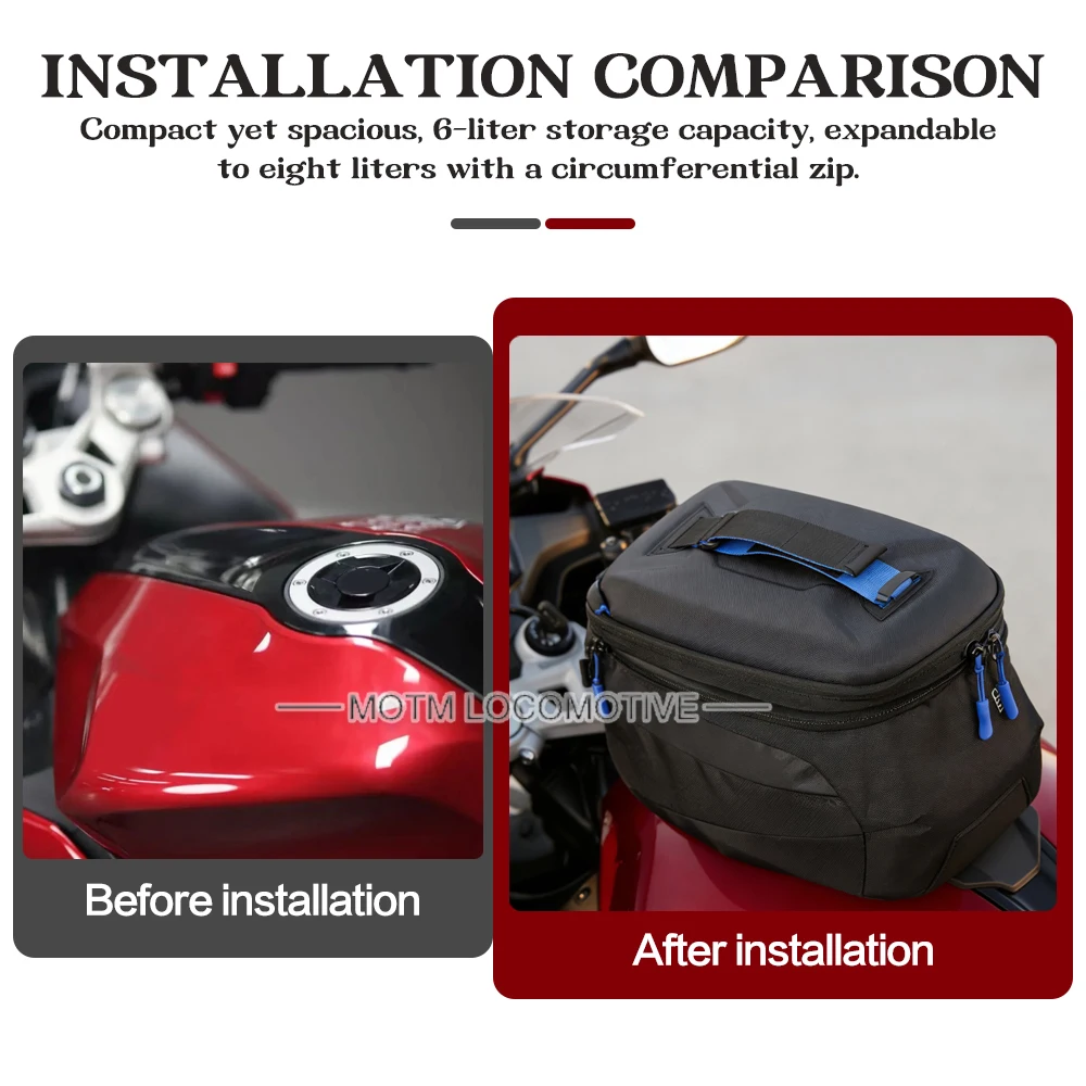For Daytona 660 DAYTONA Daytona660 Storage Bags Motorcycle Tank Bag Detachable Fuel Tank Luggage Saddlebag 2024 2025 2026