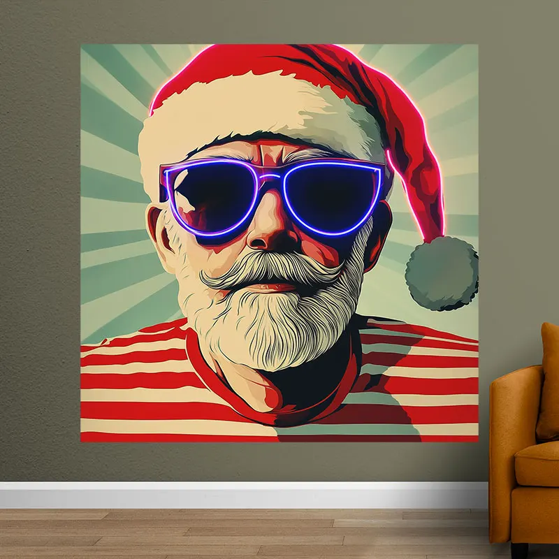 Santa Claus Led Neon Sign, Christmas Home Wall Decor, Xmas Party Decor Wall Hanging, Christmas Gift, Unique Christmas Eve Decor