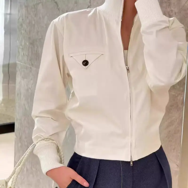 

Autumn New Women's Fashion Casual Versatile Loose Slimming Long-Sleeved Elegant Short Jacket for Women