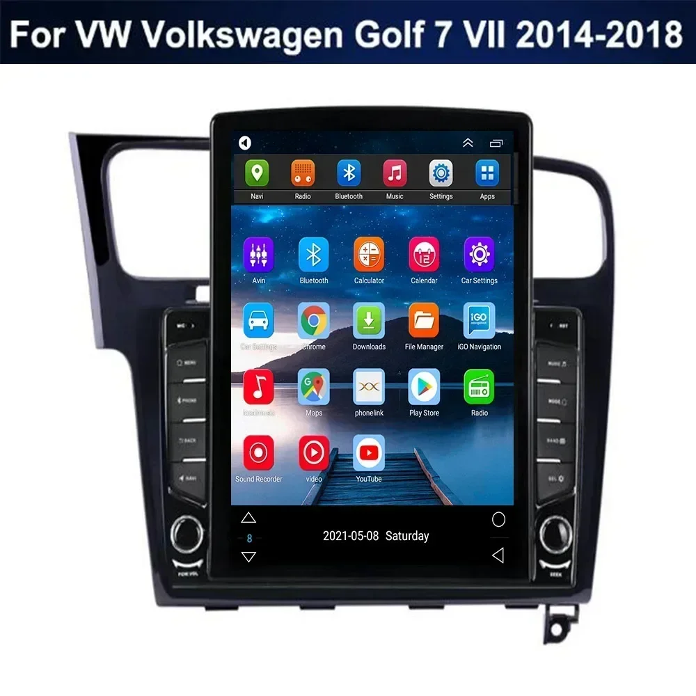 Autoradio Android 13.0, navigation GPS, 5G, lecteur DVD, 5G, pour voiture VW Volkswagen Golf 7 (2013-2035)