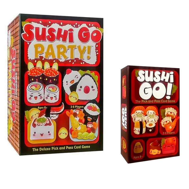 Sushi Go Family Gathering Game Card,Fun Card Game,Party Board Games Interactive Game， Creative Small Gift, Holiday Accessory