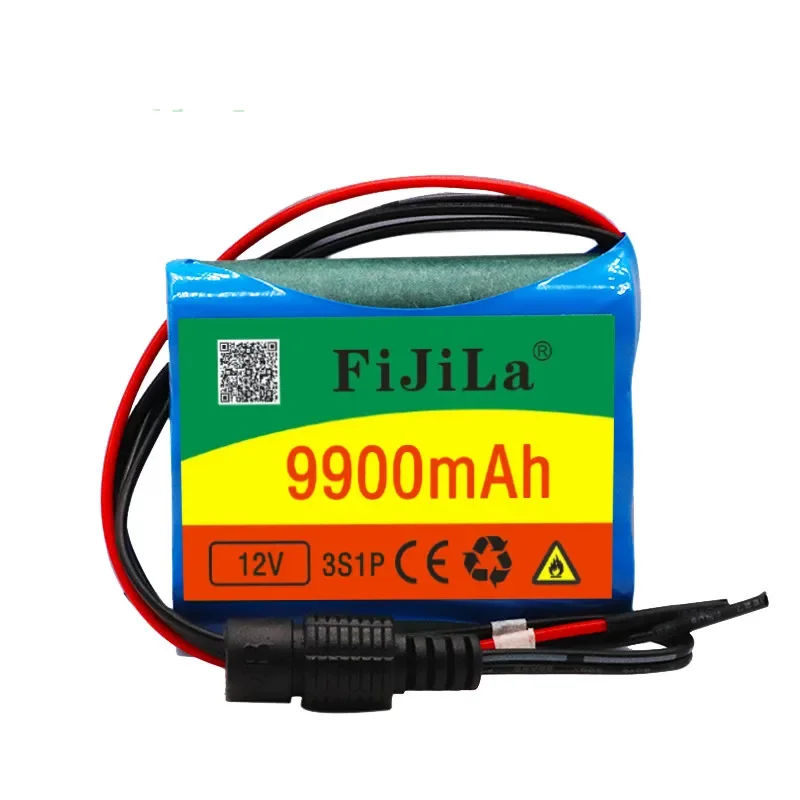 100% nieuwe 12 v 9900 mah 3 s1p batterij au lithium 18650 batterij au lithium pack schutz vse wiederauf ladbare 1a charger