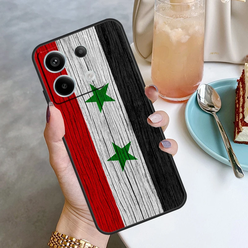 Syria Syrian Flag Funda For Xiaomi Redmi Note 12 11 10 9 8 13 Pro Plus 12S 11S 10S 9S 10A 9C 10C 12C 13C Case