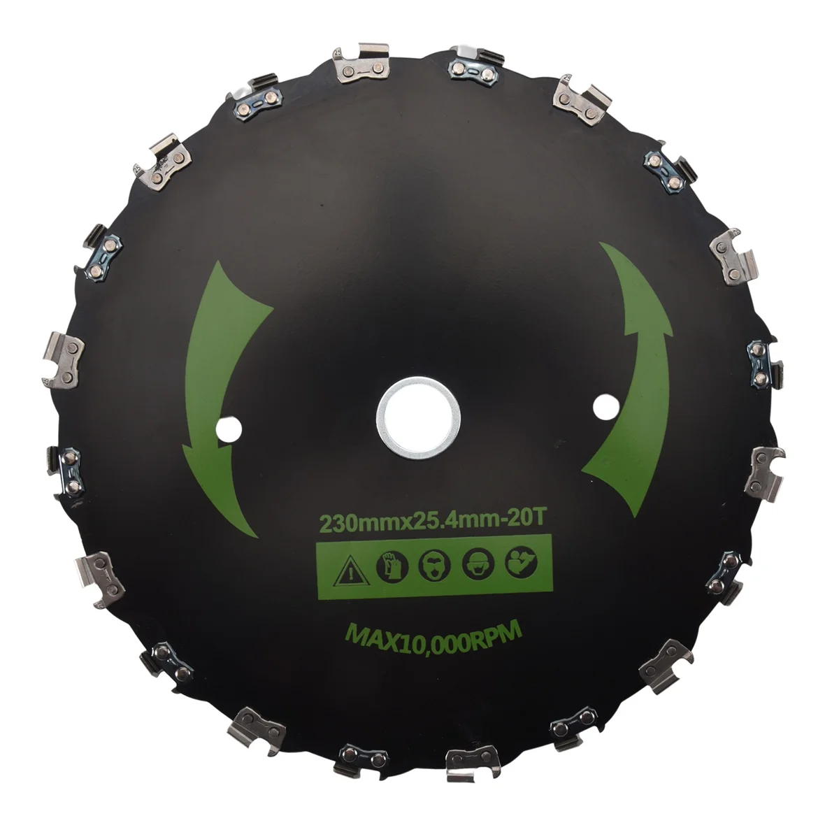 Chain Saw Tooth Mower Lâmina, 20 Dentes Chainsaw, cortador de escova, Heavy Duty para Gás, Aparador elétrico, Jardim, B, 9"