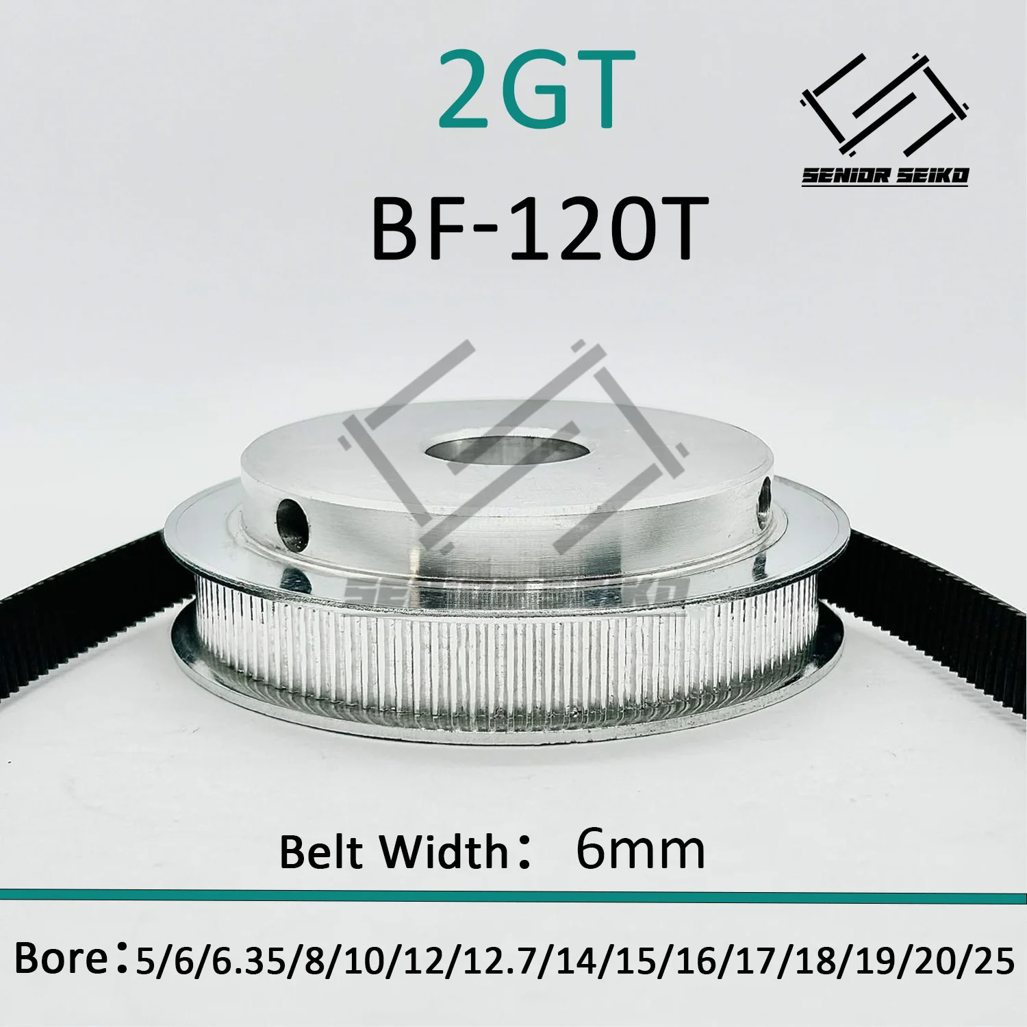 Imagem -03 - Conjunto de Polia Sincronizada 2gt Gt2 30 Dentes Largura mm Bore 520 mm Roda 4:1 30 Dentes 120t