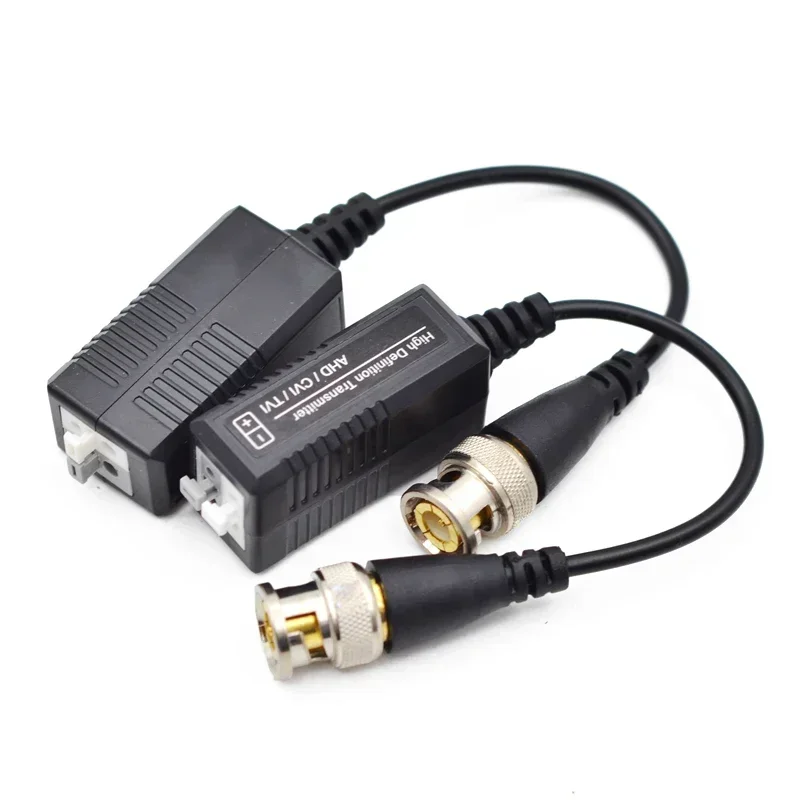 2PCs 3000FT ระยะทาง UTP Video Balun Twisted CCTV Balun Passive Transceivers สาย BNC Cat5 กล้องวงจรปิดอะแดปเตอร์