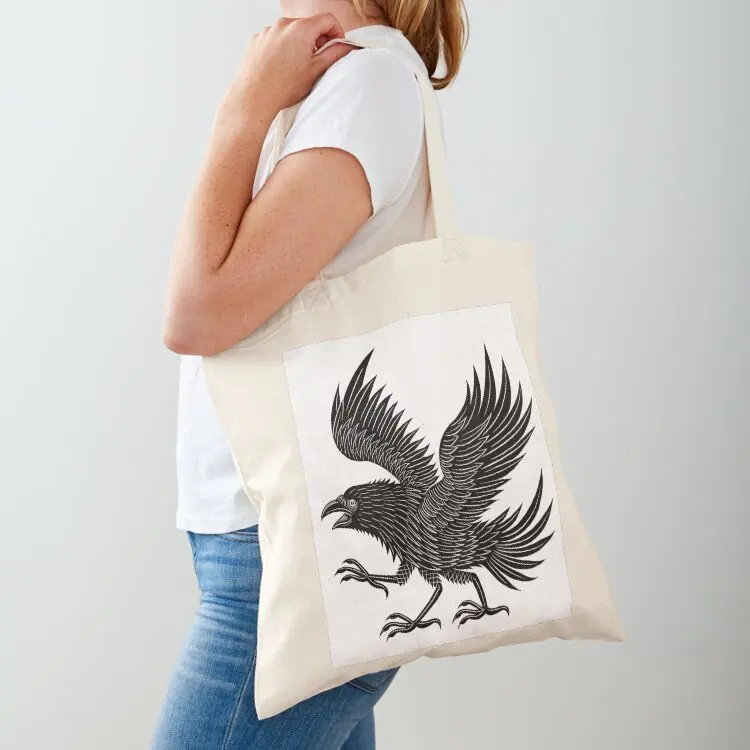 Sun Crow Tote Bag Women's bag shopping bag logo hand bags cute tote