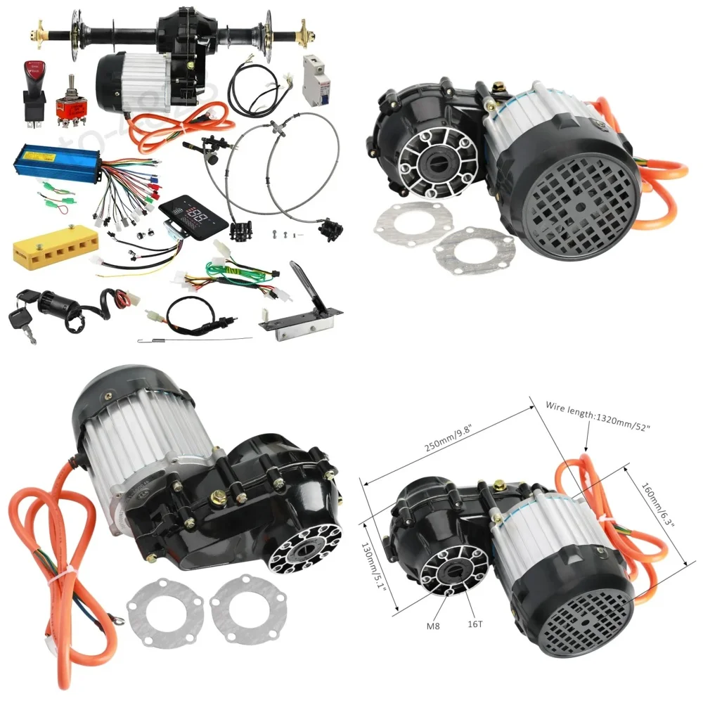 Motore differenziale brushless TDPRO 1000W 36V per Go Kart, ATV, Quad, Buggy, Golf Cart - Vendita calda 2026 (non è un set completo)