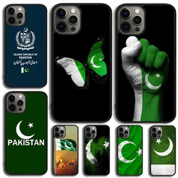 Pakistan Flag Phone Case For iPhone 16 15 14 13 12 Mini 11 Pro Max Plus X XS Max XR Cover Shell coque