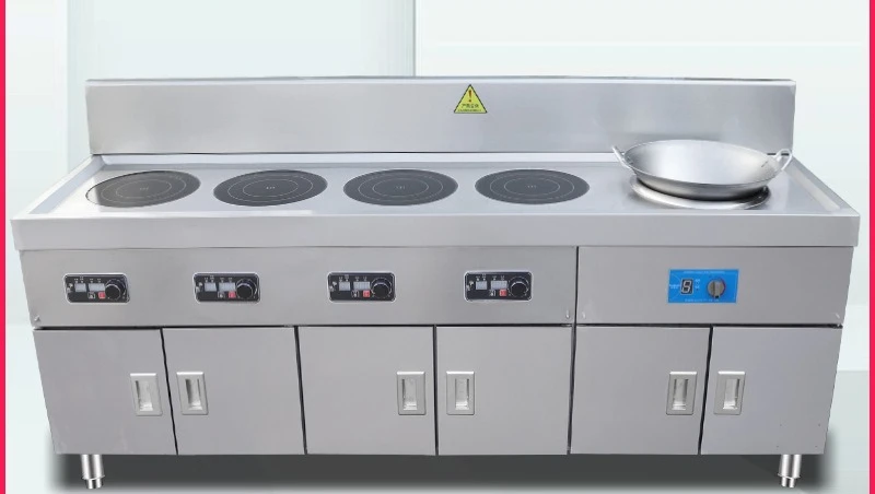 fried, boiled and steamed multi-functional single-row double-spell electric ceramic electromagnetic stove