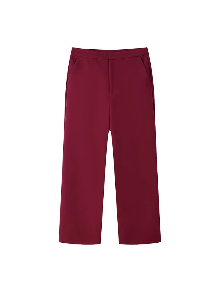 NLZGMSJ Women Loose Blazer Set 2025 Autumn Long Sleeve Feathers Cuff Office Lady Suit Jacket Female Casual Party 2-piece Set Y2K