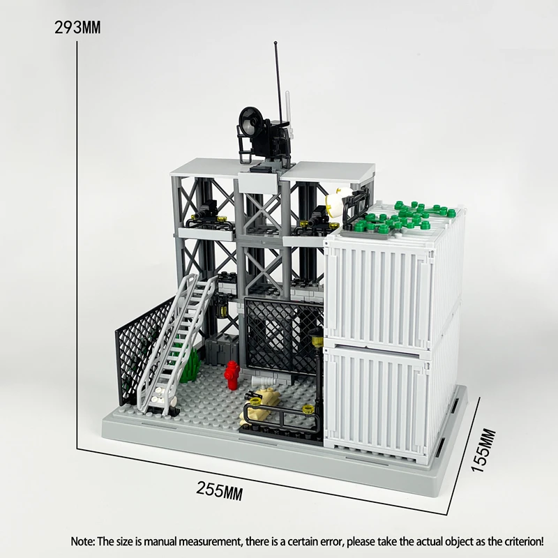 MOC Century Military Factory Sentry Lookout Tower Tree War Scene World City Building Blocks Classic Model Bricks Kits Sets Ideas