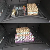 70*70cm Car Trunk Net Boot String Mesh Elastic Nylon Rear Back Cargo Trunk Storage Organizer Luggage Net Holder