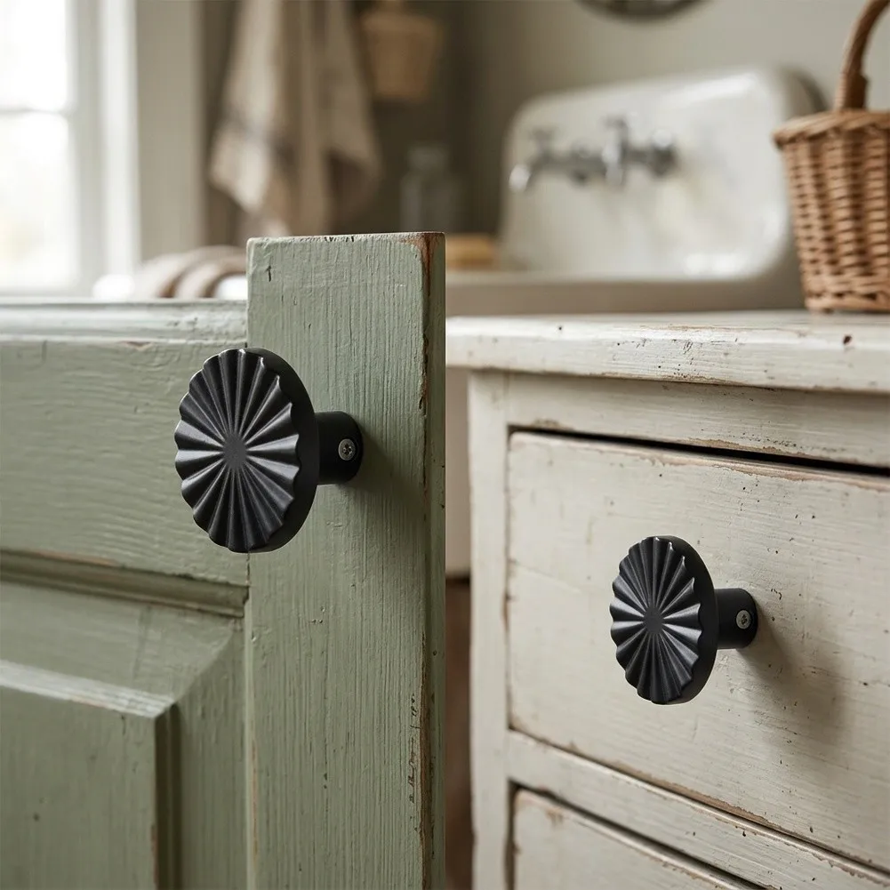 Closet Hardware for retro Cabinet Knobs Zinc Alloy Construction Electroplated for exterior Finish Complete Installation Kit