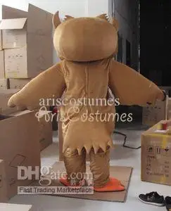 Nuovo adulto vendita calda schiuma carino gufo fantasia cartone animato mascotte Costume peluche natale vestito operato Costume mascotte di Halloween