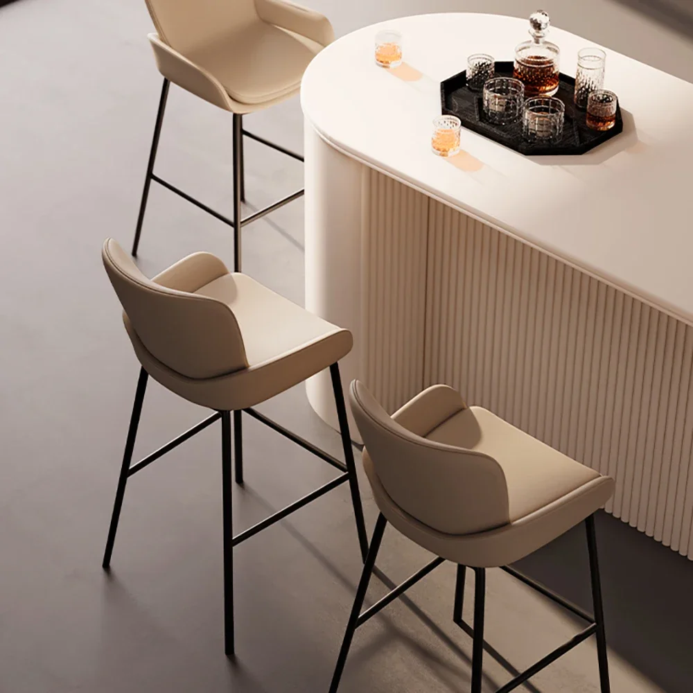 Chaises de Bar Ergonomiques Simples et Luxueuses, Design de Qualité, à la Mode, Mobilier Nordique pour ixet Salon