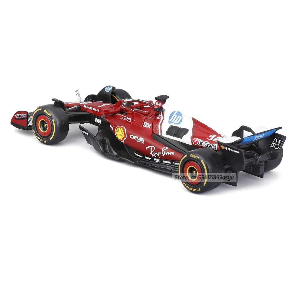 Bburago 1:43 2025 Ferrari SF25 #16 Charles Leclerc #44 Lewis Hamilton Alloy Luxury Die Casting Car Model Toy Series - view 4