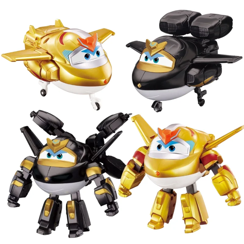 

Auldey Super Wings Golden Boy Set, Black Gold Transform Robot, 2-in-1 Deformation Toy, Cartoon Action Model, Birthday Gift