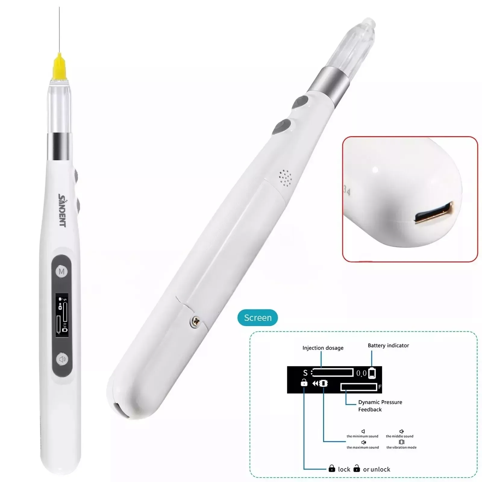 Wireless Electric Dental Painless Oral Local Anesthesia Delivery Device Injection Pen For Woodpecker