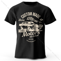 Camiseta con estampado de motores para hombre y mujer, camisa 100% de algodón de gran tamaño, Vintage, gráfico de  vieja escuela