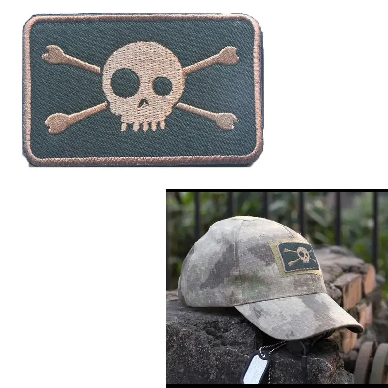 Seal Pirate Embroidered Hook and Loop Patch Jolly Rogers Badge, Arm Badge, Skull Flag taktyczne naszywki na akcesoria Morale Seal