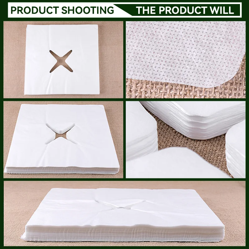 50/100Pcs Disposable Pillowcases with Holes Non-woven Anti-Oil Anti-bacteria Beauty Makeup Lashes Accessories