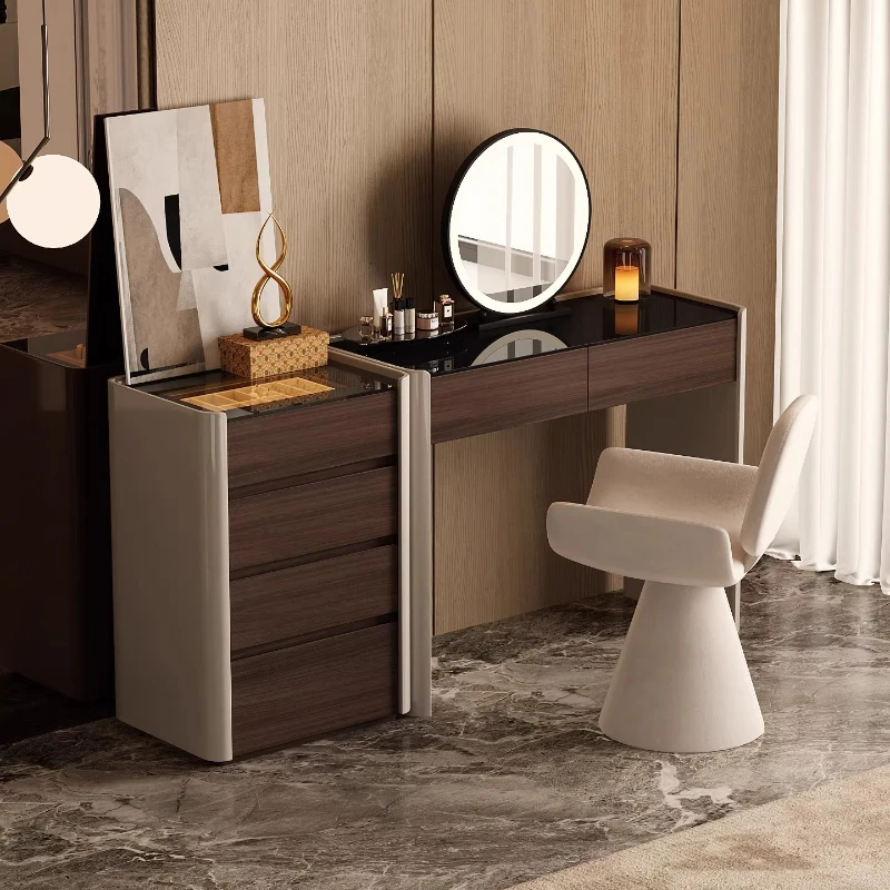 Minimalist dresser chest of drawers light luxury bedroom storage cabinet dressing tables Makeup vanity desk Toiletries furniture