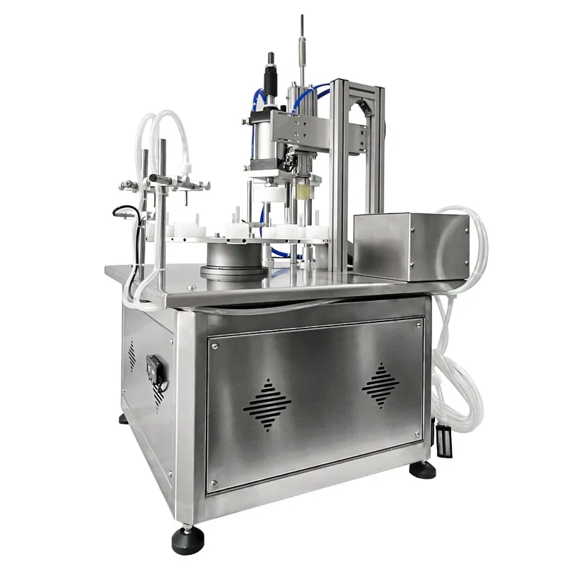 Automatic desk top liquid filling and capping machine, nucleic acid reagent magnetic pump dispensing machine