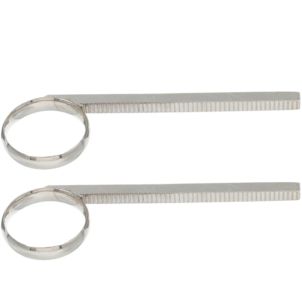 

2Pcs Trumpet Slide Finger Ring Copper Material Stable Hold Wear Resistant Practical Replacement for Old Accessories