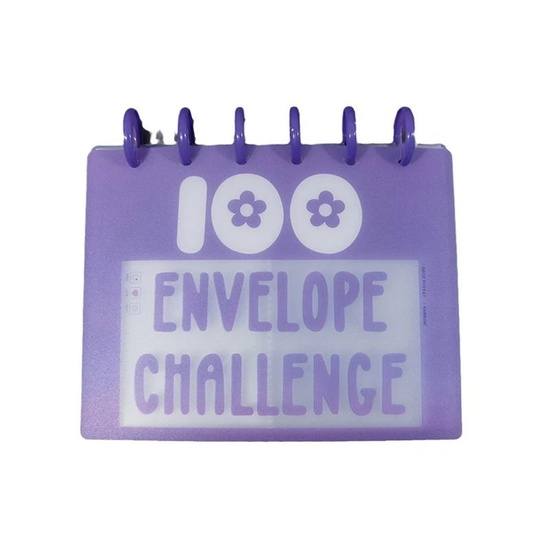 100 Envelope Challenge Binder Savings Challenges Loose-Leaf Binder Budget Binder Kit Gift