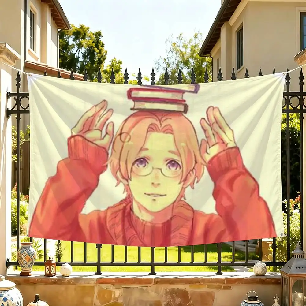 Hetalia Matthew Williams  Flags Wall Hanging Tapestry Outdoor Garage Room Decorative flag Background Blanket