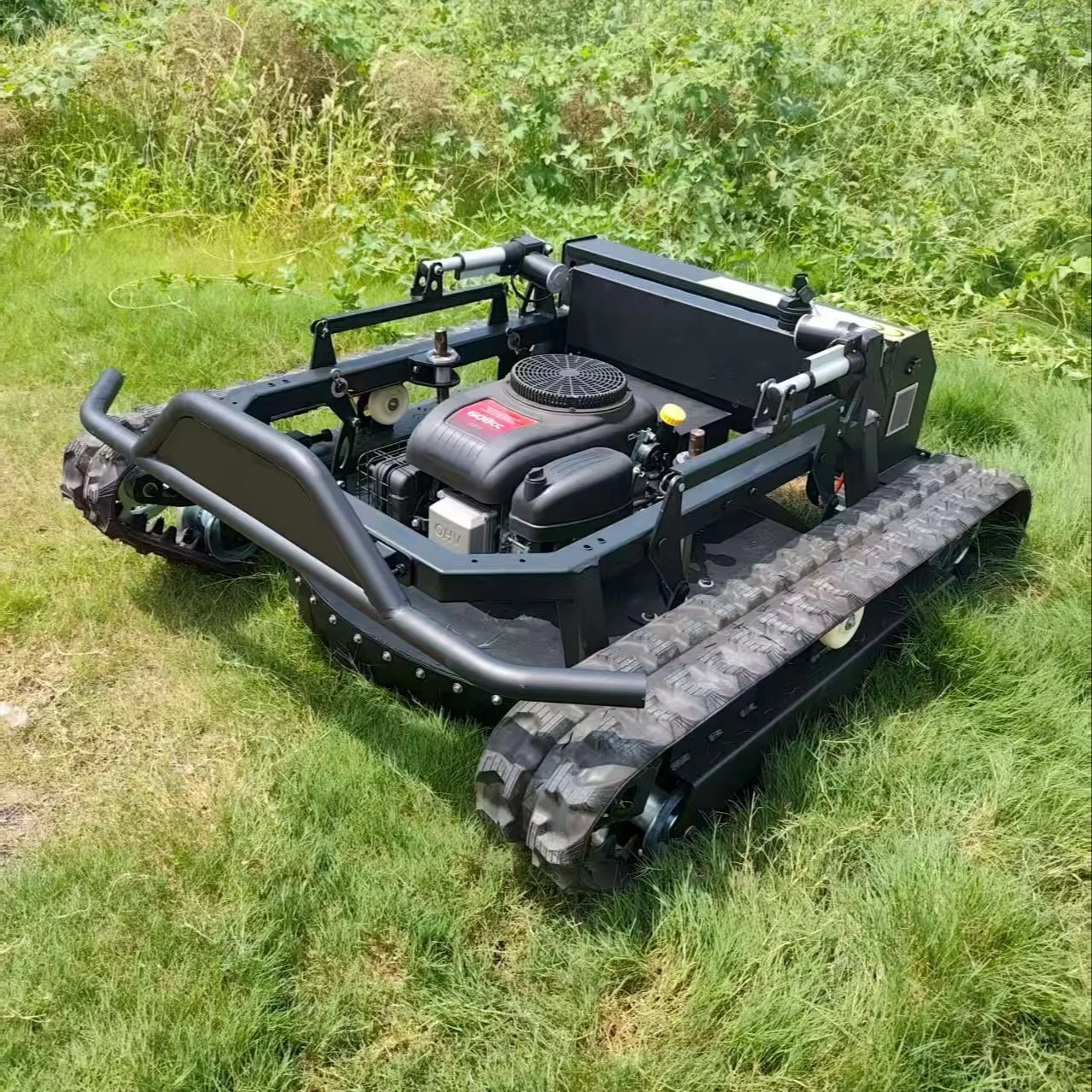 

Wireless Remote Control Industrial Electric Lawn Mower 800 Cutting Width Height-Adjustable Features Self-Propelled DIY