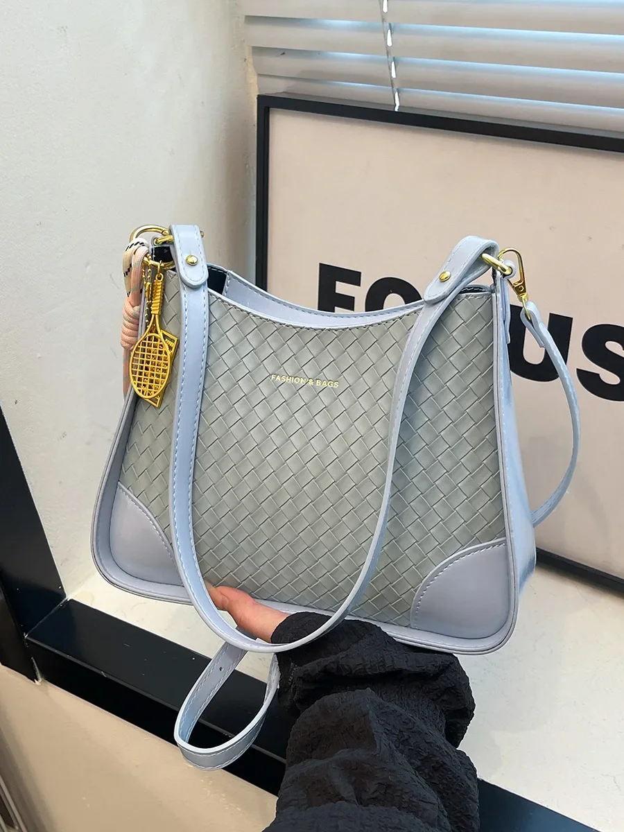 

2025 Spring/Summer New! Women's Large-Capacity Woven Bag – Trendy All-Match Casual Tote, Hot-Selling Shoulder/Crossbody