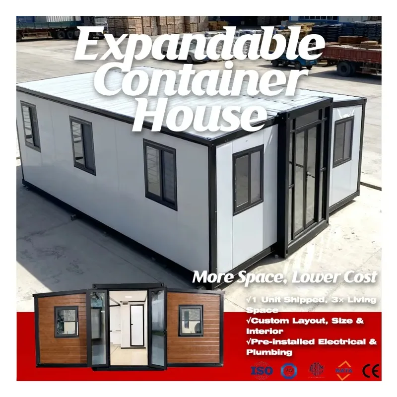 Customized Expandable Container House Manufacturer China Durable Expandable Container House Steel Structure For Construction