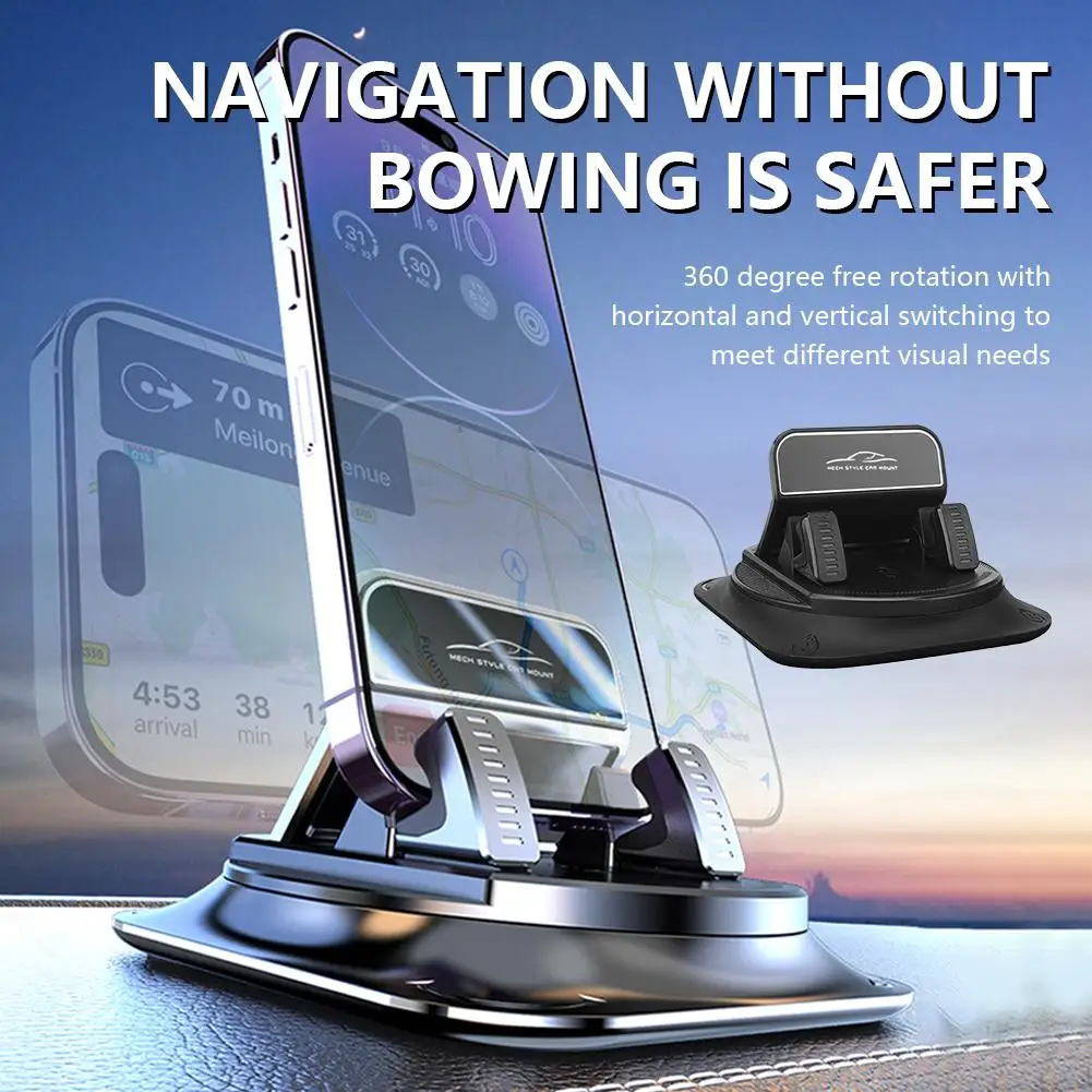 Handyhalterung Auto 360 Grad Pad Armaturenbrett Anti-Rutsch-Ständer Handyhalterung im Auto für iPhone 15 14 13 Pro Max Plus D2L2