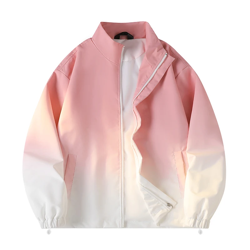 

Повседневная мужская куртка с воротником-стойкой, весенне-осенняя новинка, модная брендовая ранняя весна, рабочая одежда для отдыха, цветной топ