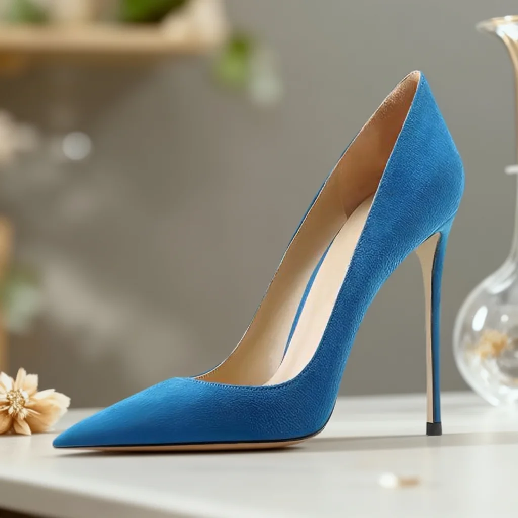 TOMONYE Women Suede Stiletto Pumps Pointed Toe Thin High Heels Elegant Party Wedding Office Dress Shoes 2027 New Arrival On Sale