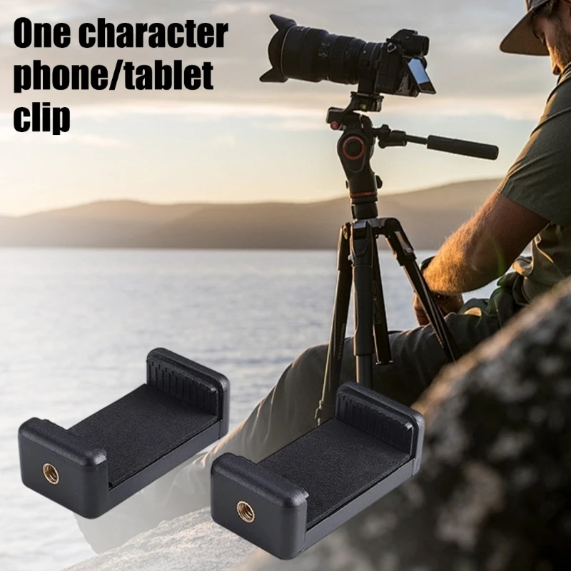 Y51A Smartphone Clamp Tablet Clip Stand Compatible for Tripods Lights And Microphones for Photography Video Hot Shoe Slot